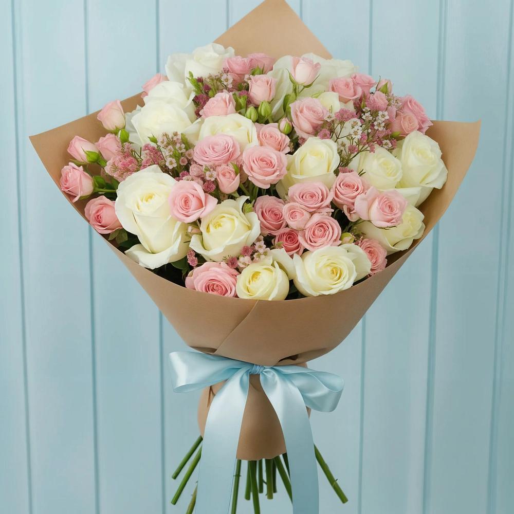 Букет цветов из: Розы в Советском Республики Крым