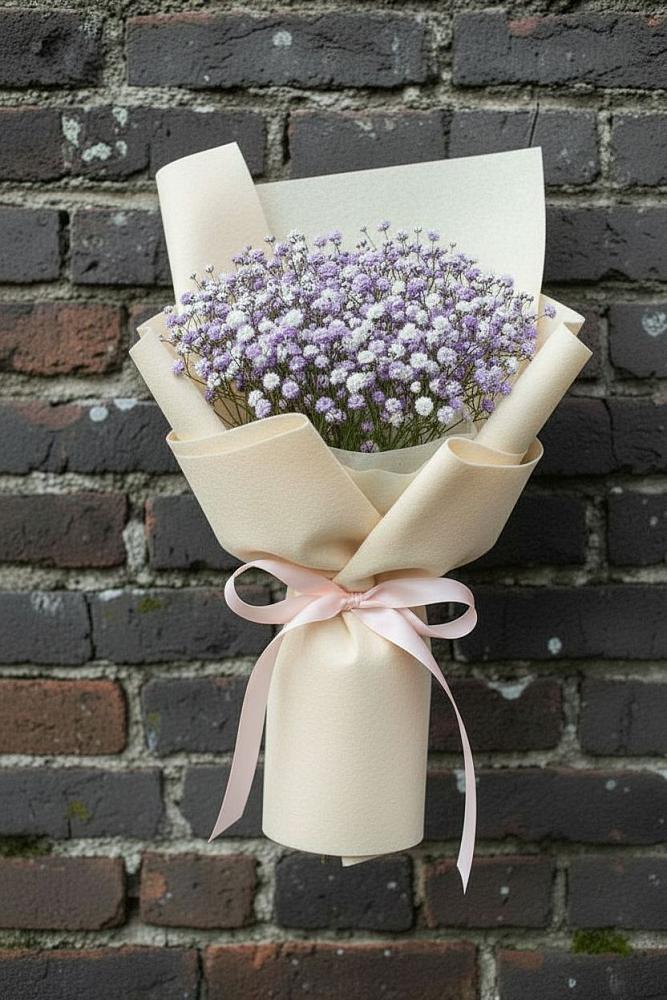 Букет цветов из: Гипсофила в Советском Республики Крым