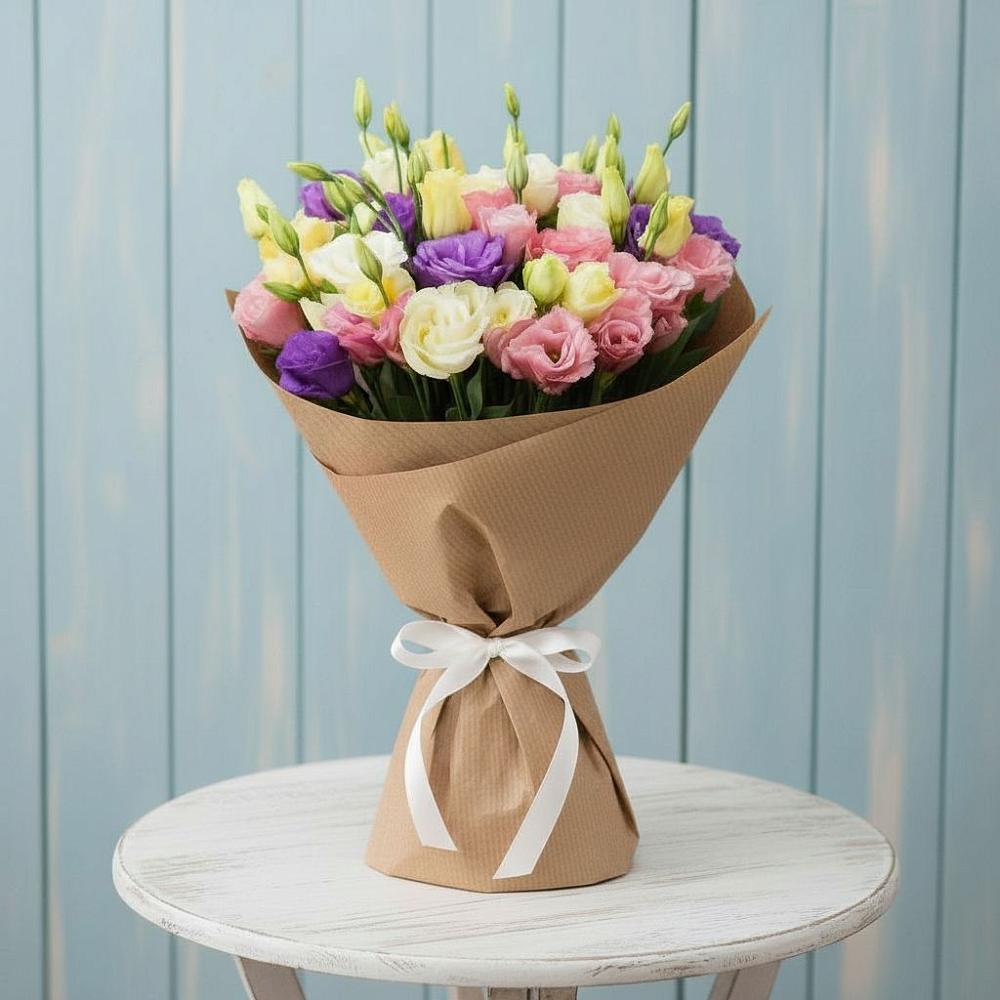 Букет цветов из: Лизиантусы в Советском Республики Крым